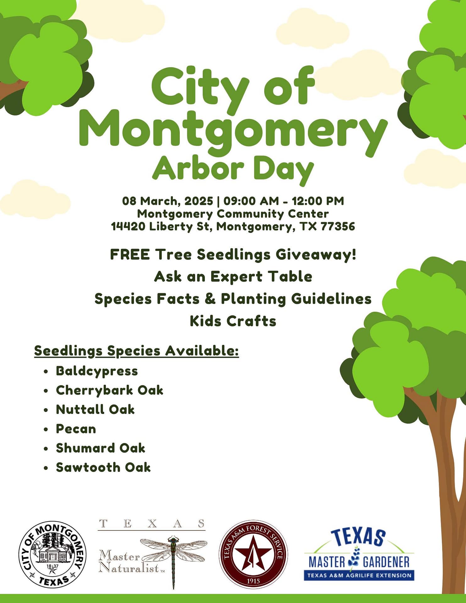Texas A&M Forest Tree Giveaway & Ask a Master Gardener