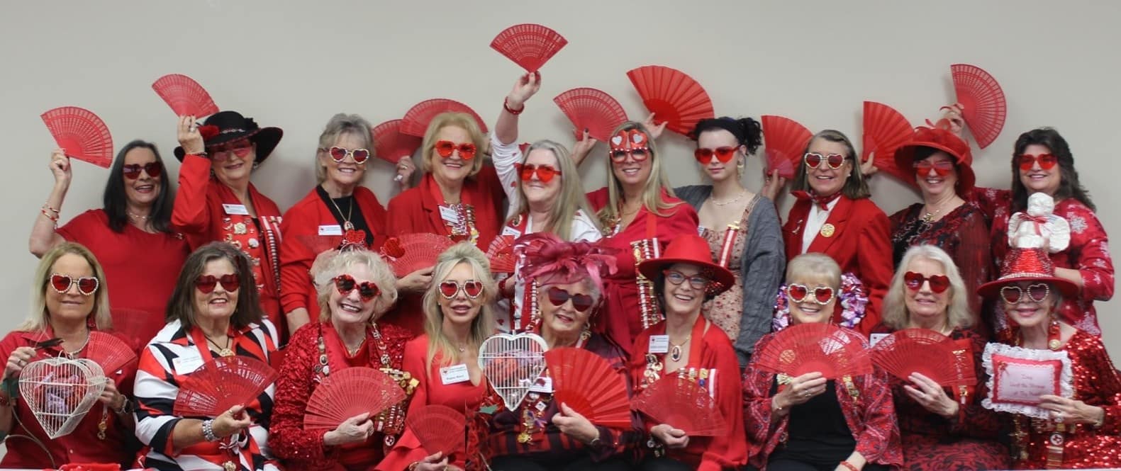 LOVE IS IN THE AIR, AS REBEL JOAN OF ARC BELLES GATHER FOR THEIR VALENTINE MEETING!