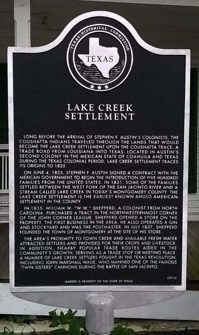 “Upper Lake Creek”: Enchanted area of original Montgomery County