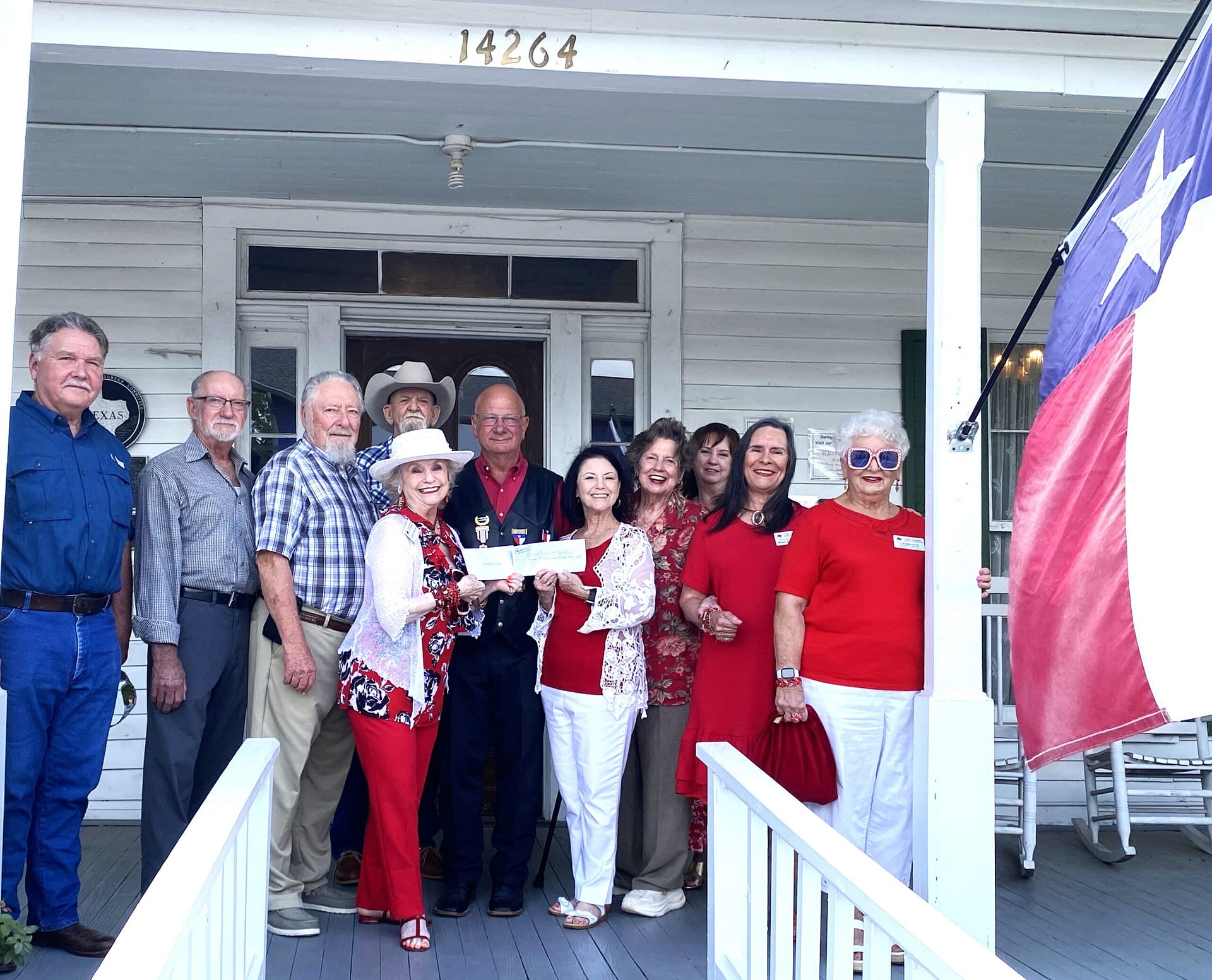 REBEL JOAN OF ARC CHAPTER MAKES DOUBLE CHECKS PRESENTATIONS TO THE GRIMES COUNTY GREYS OF THE SCV!