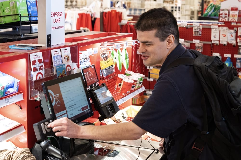 Per the release, the new self-checkout launch was designed with the help of the National Federation of the Blind. (Courtesy Target)