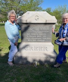 Rebel Joan of Arc Members explore Historic Cemetery