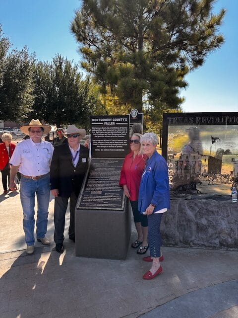 FOFF BOARD MEMBERS AT “TRAVIS LETTER CEREMONY”, NEXT TO TEXAS HISTORICAL FLAGS PARK!