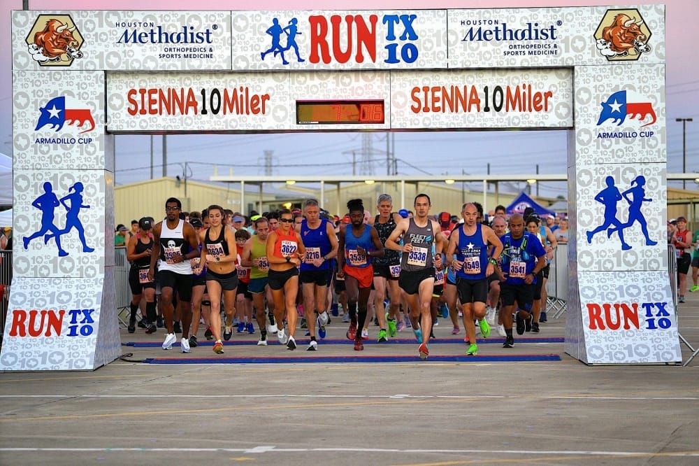 Attendees can participate in a 5-mile or 10-mile run in Montgomery County on Dec. 7. (Courtesy Texas 10 Conroe)