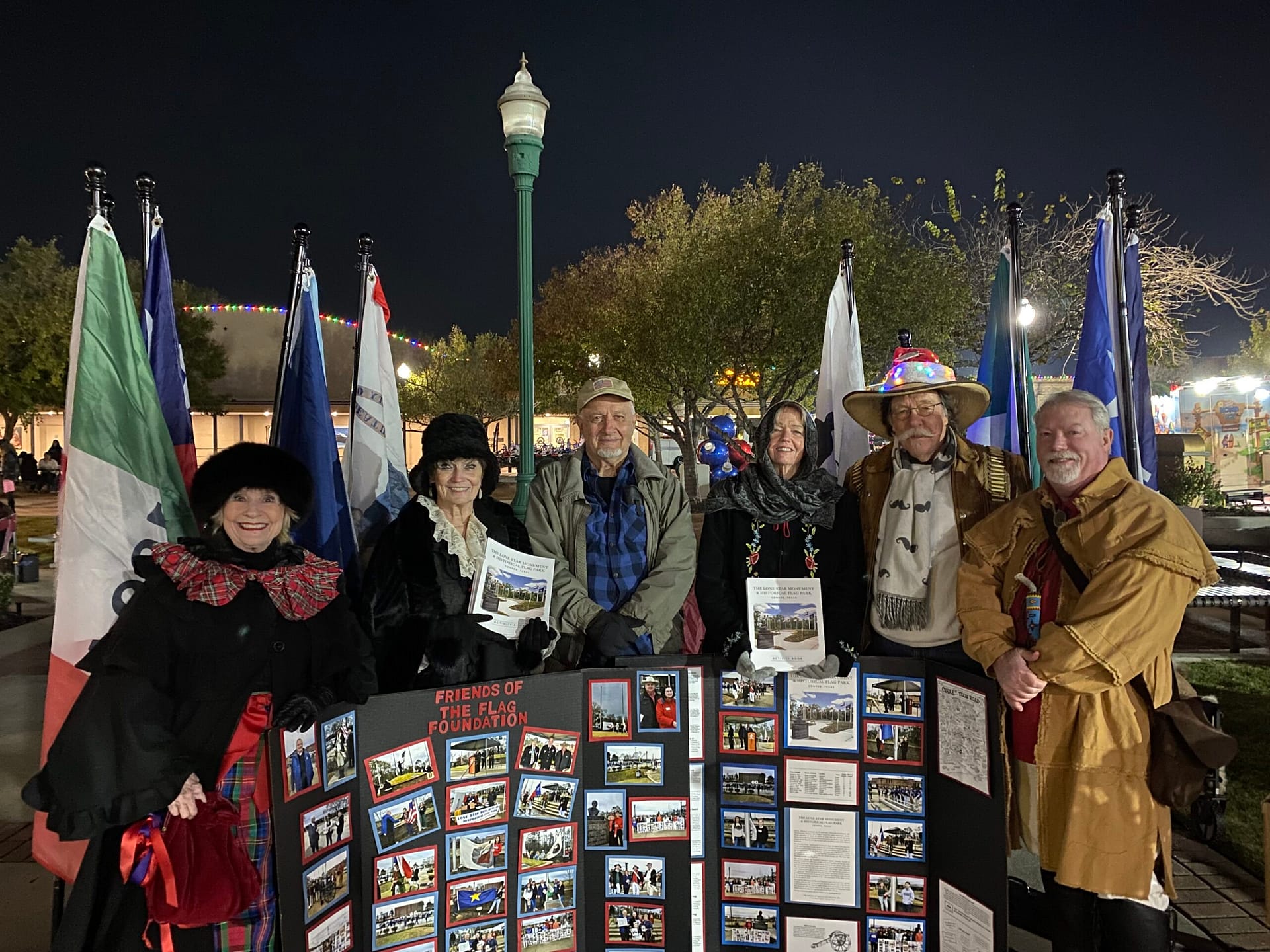 FRIENDS OF THE FLAG FOUNDATION FOR TEXAS HISTORICAL FLAGS PARK, SUPPORTS “CONROE XMAS ON MAIN TREE LIGHTING” EVENT