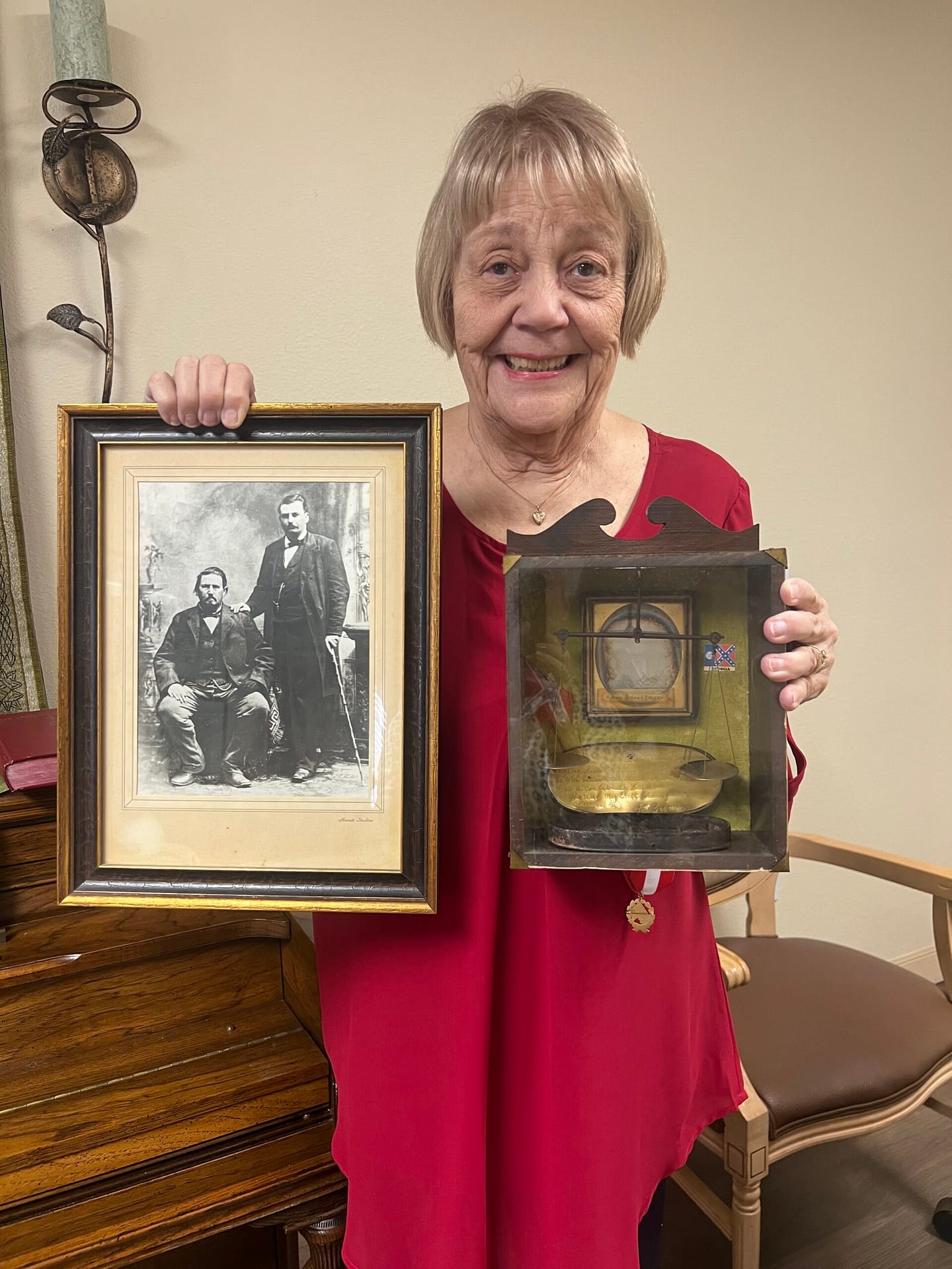 Stubbs Chapter member gives a very interesting story                               about her great great grandfather