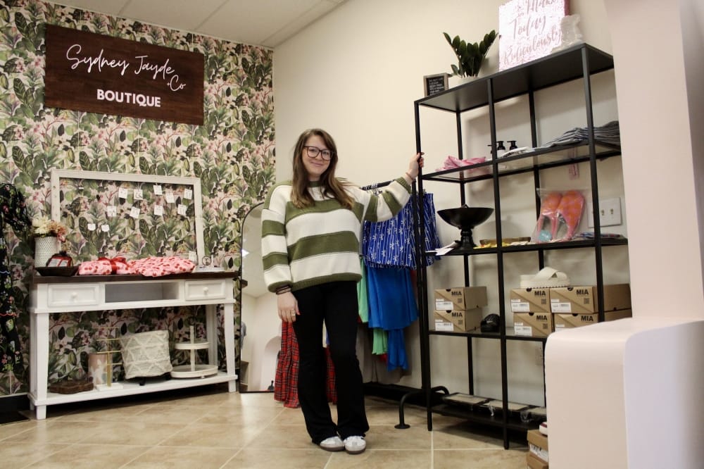 Kourtni Stanaker business aspirations started in 2017, leading her to open Sydney Jayde & Co in 2024. (Jovanna Aguilar/Community Impact)