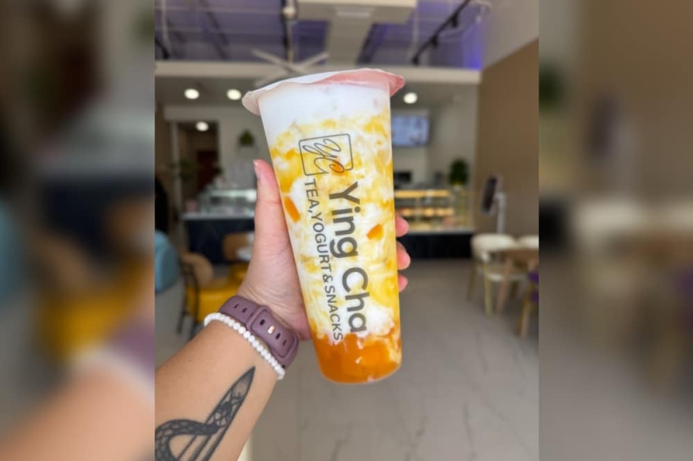 Popular Ying Cha menu items include the Matcha Latte Strawberry, Lemon Pomegranate Tea and Oreo Tiramisu, according to the business' website. (Courtesy Ying Cha)